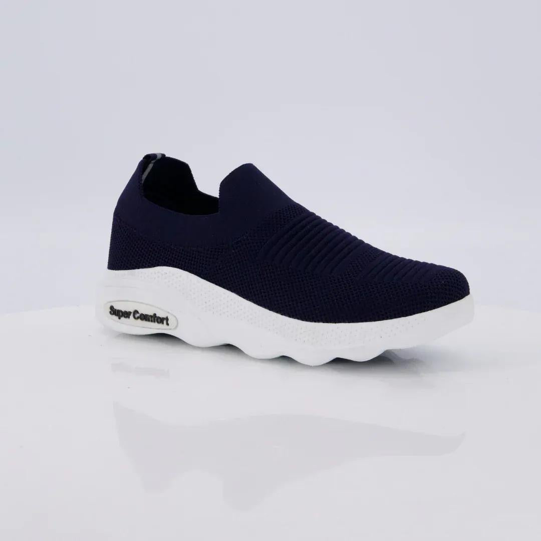 Men’s Casual Jersey Knit Sneakers(dark blue)