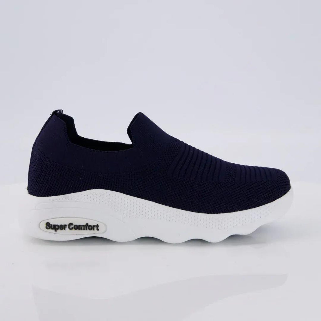 Men’s Casual Jersey Knit Sneakers(dark blue)