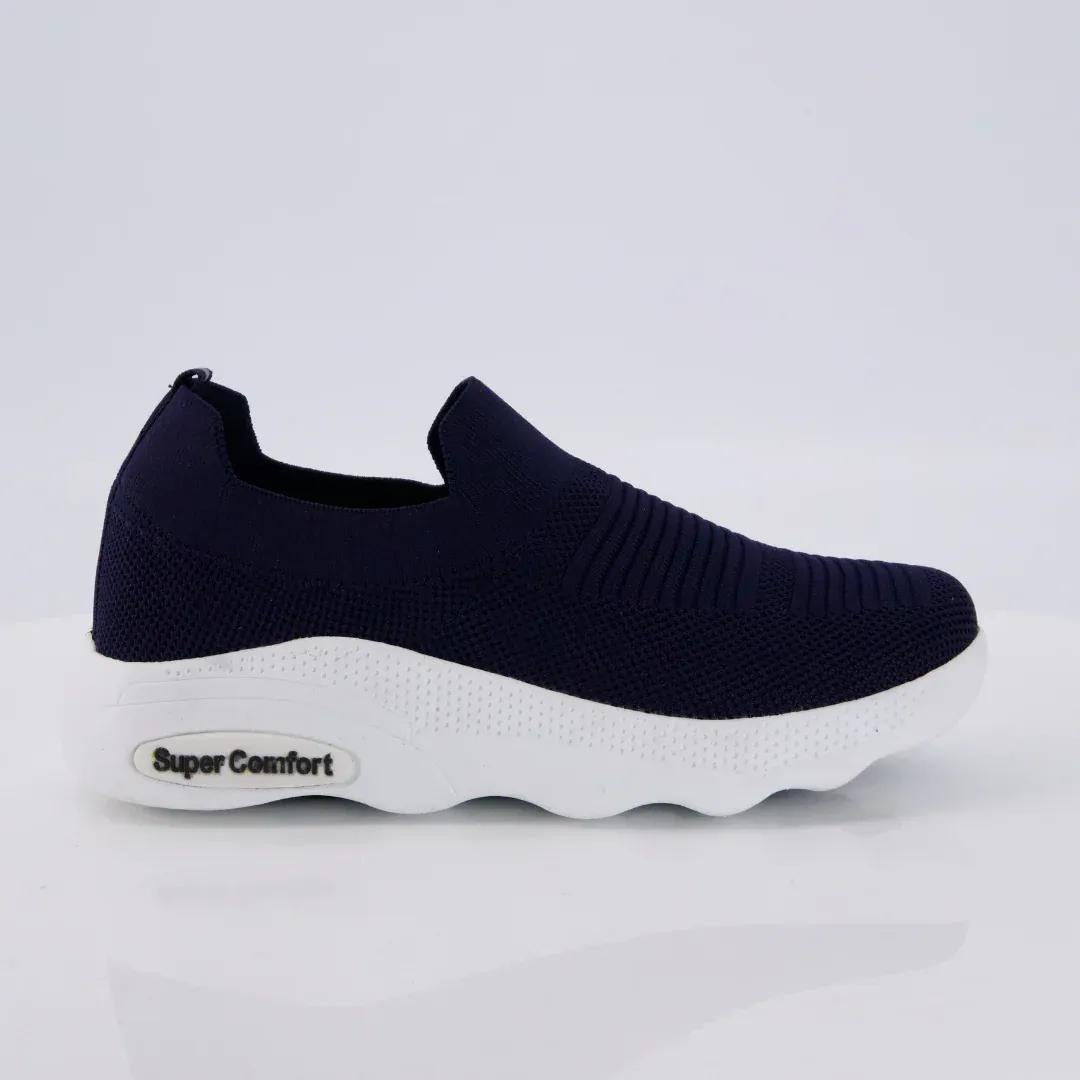 Men’s Casual Jersey Knit Sneakers(dark blue)